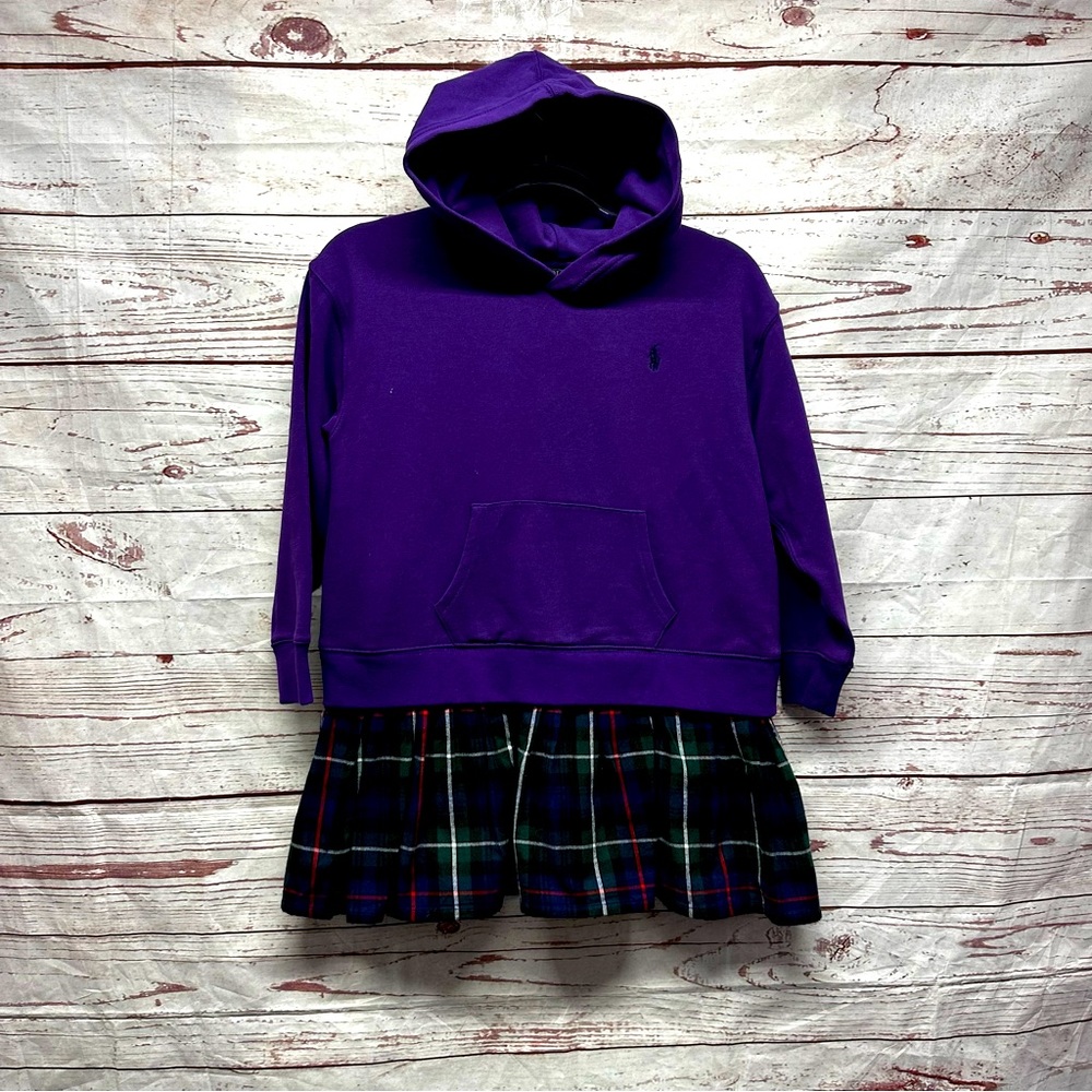 Polo Ralph Lauren Purple Hooded Skirt Size Medium 8-10